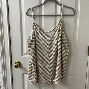 Loft 20 dressy striped tank top NWT